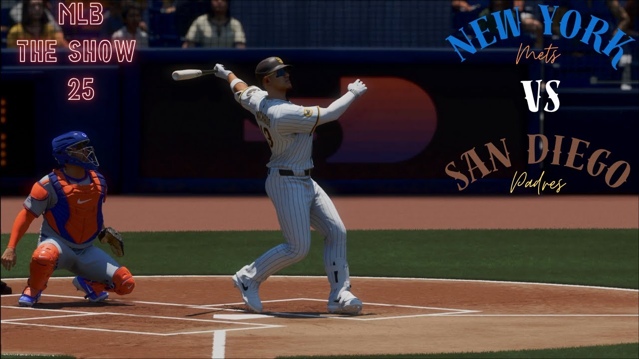 4K/MLB The Show 25-New York Mets VS San Diego Padres/GAMEPLAY-PS5