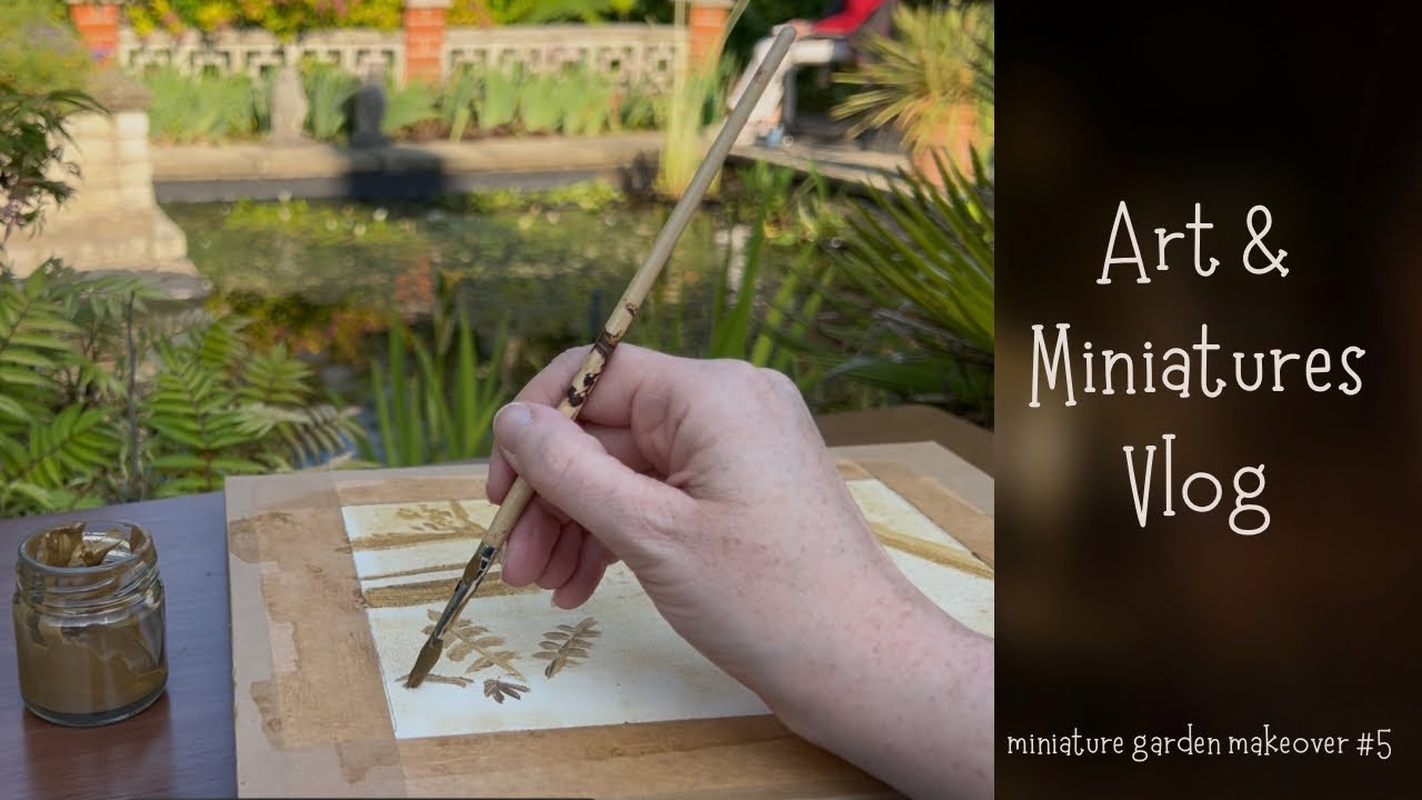 Relaxing Art & Miniatures Vlog: Preparing for a Craft Fair, Making Miniatures and Plein Air Painting