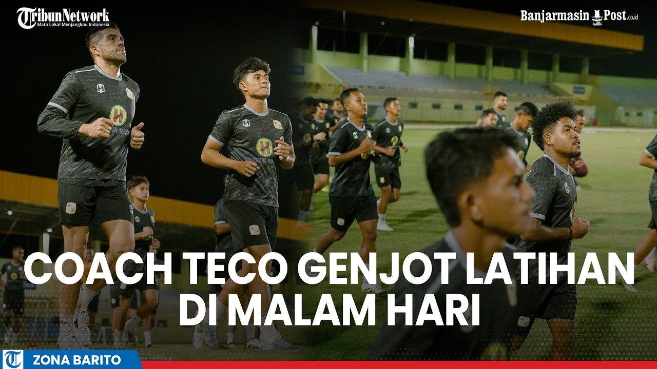 Jelang Barito Putera vs Kendal Tornado Putaran 3 Liga 2, Coach Teco Genjot Latihan di Malam Hari
