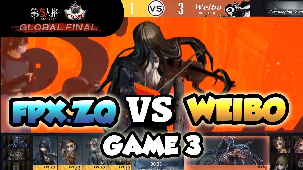 (COA 4 Quarter Final) FPX.ZQ Vs WEIBO Game 3 | Violinist pick Identity V Call of the Abyss IV Global