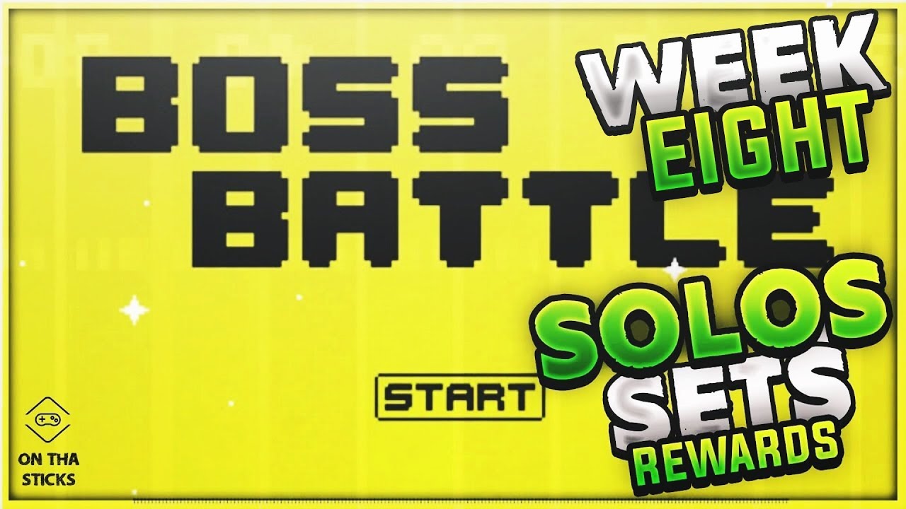 Madden 18 Ultimate Team Bonus Boss Battle & Heroic Boss Battle Solos Sets Rewards Week 8 #MUT