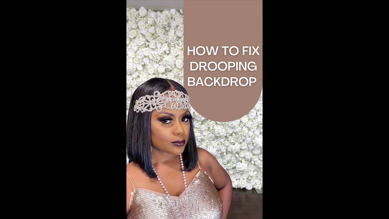 HOW TO FIX HEAVY FLOWER WALL BACKDROP| LIVING LUXURIOUSLY FOR LESS