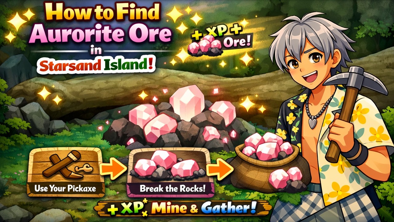 How to Find Aurorite Ore in Starsand Island (Step by Step)