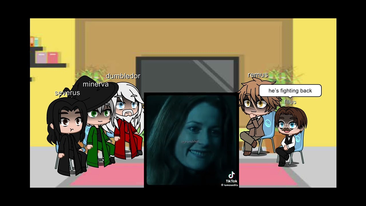 Hp hogwarts professors react to the golden trio , the future (hinny) (romione) (grindlewald)