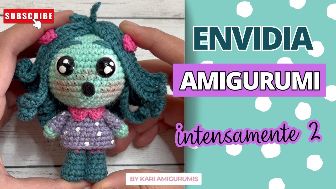 ENVIDIA | INTENSAMENTE 2 | PASO A PASO A CROCHET | SUB ENG | BY KARI_AMIGURUMIS