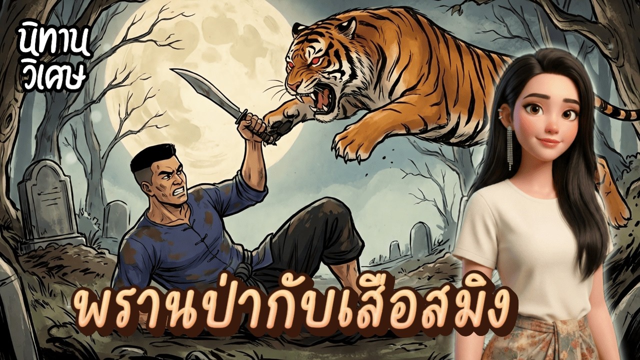 พรานป่ากับเสือสมิง | EP.31 นิทานวิเศษ #นิทานพื้นบ้าน #นิทานก่อนนอน #นิทานสอนใจ
