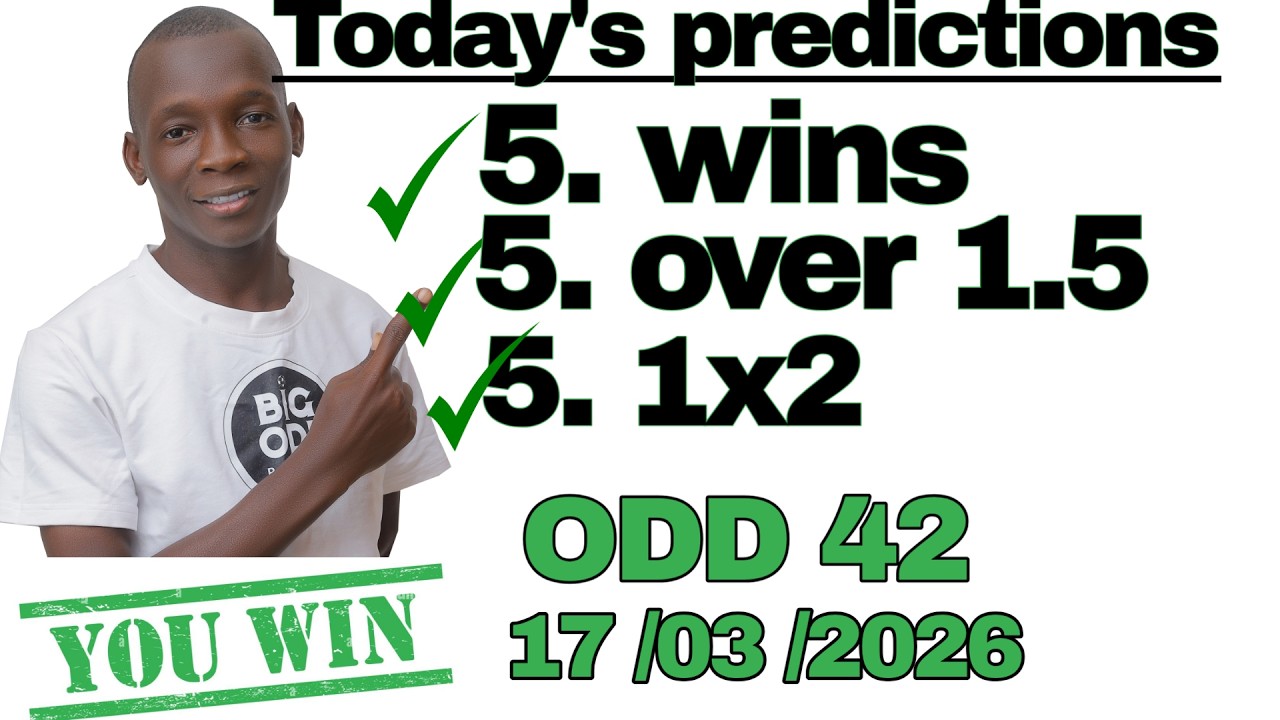 5 SURE WINS / 17/03/2026 SOCCER PREDICTIONS TODAY | BETTING TIPS, #footballpredictions