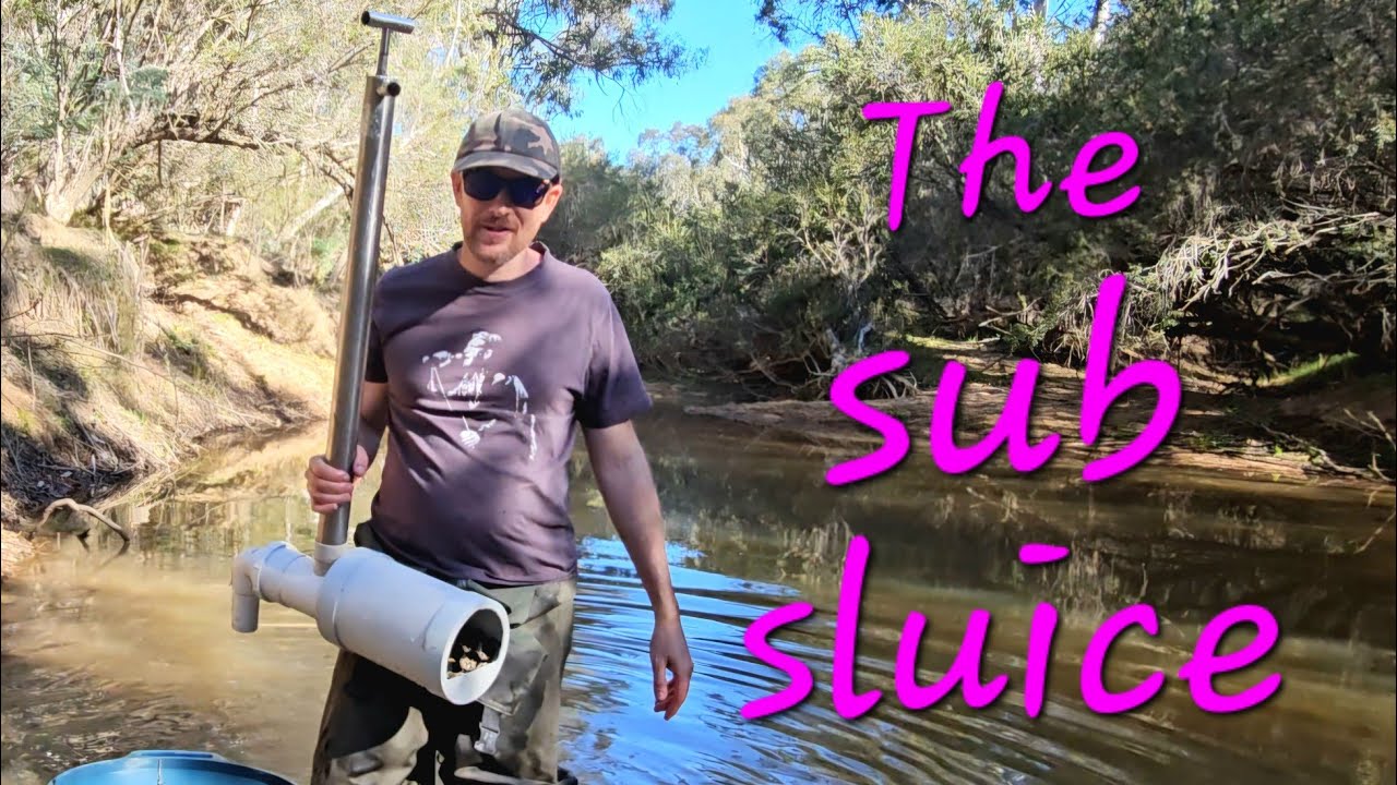 Testing the Hand Dredge Sub Sluice a second time