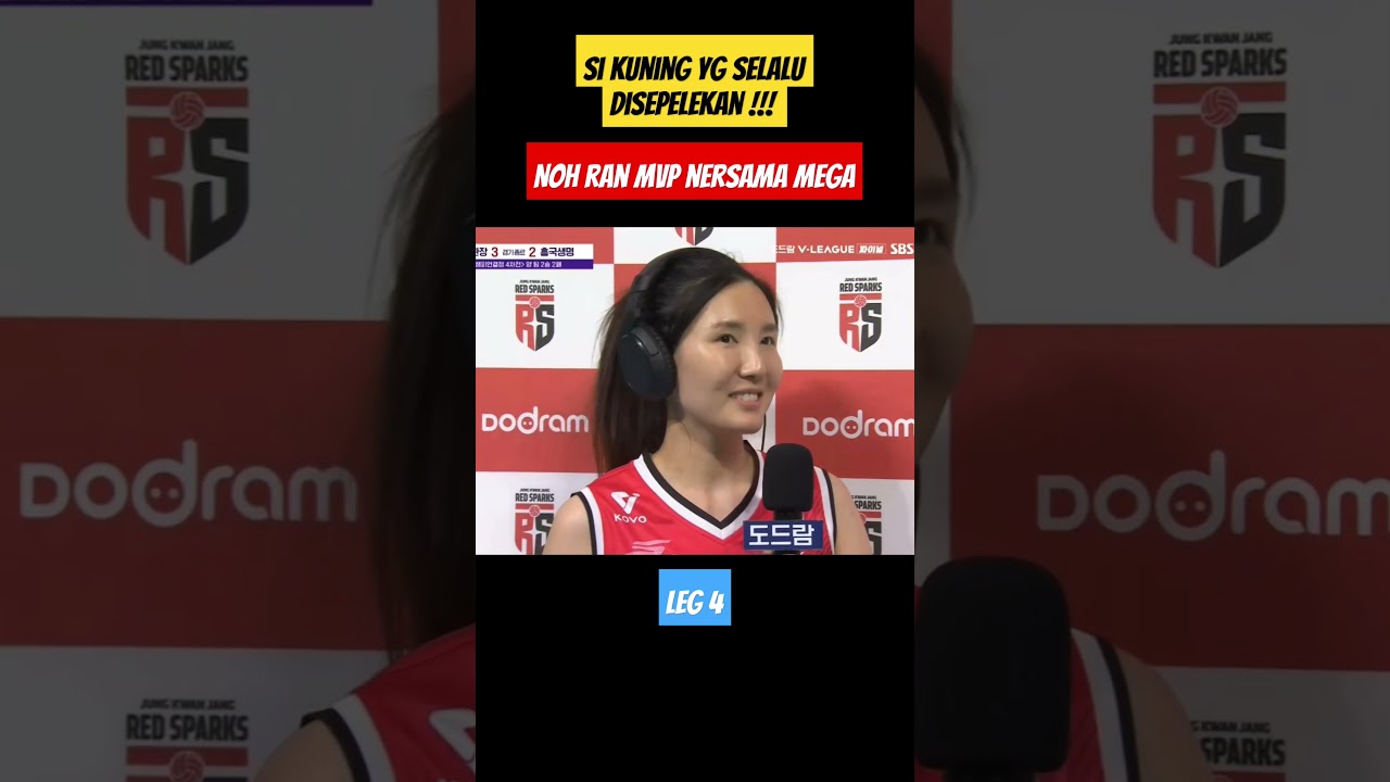 NOH RAN MVP DENGAN MEGA #volleyball #megawatihangestriligakorea #redsparks #volleyballworld #nohran