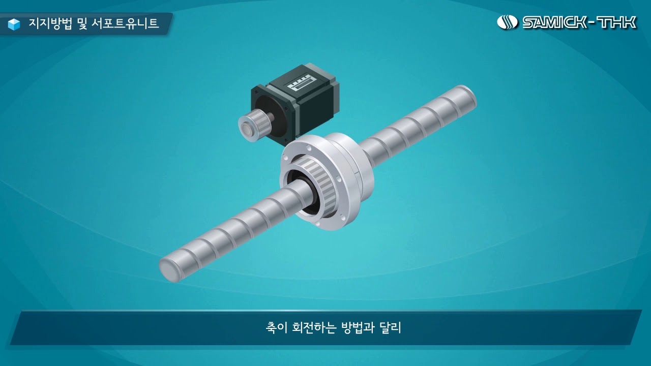 [삼익THK]볼나사 지지방법, 서포트유니트