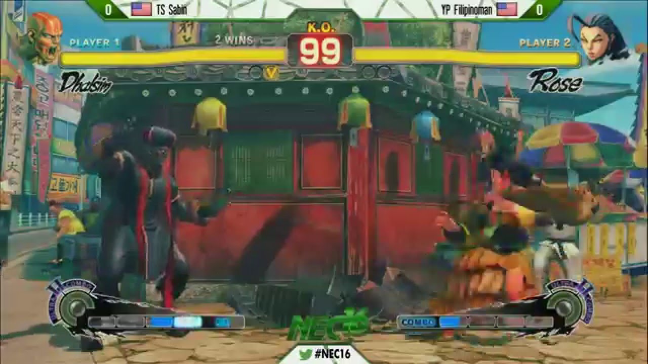NEC16 - USF4 - Losers Final - TS Sabin (Dhalsim) vs YP Filipinoman (Rose)