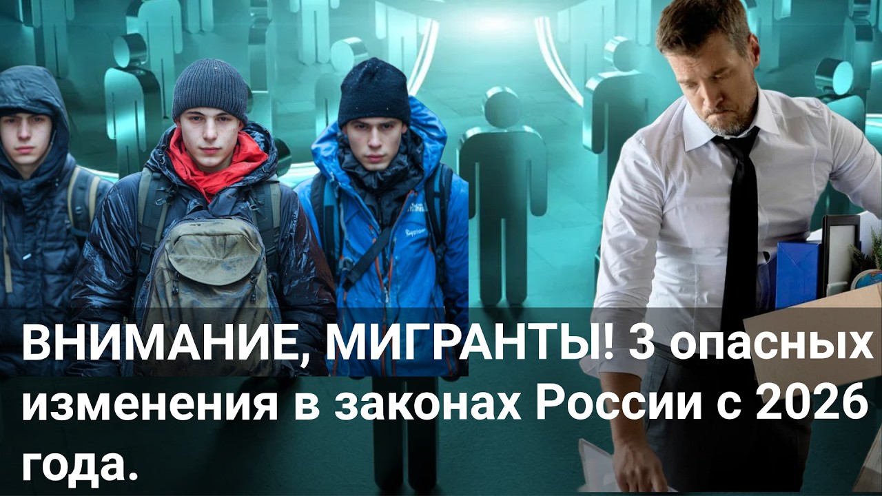 ВНИМАНИЕ, МИГРАНТЫ! 3 опасных изменения в законах России с 2026 года.