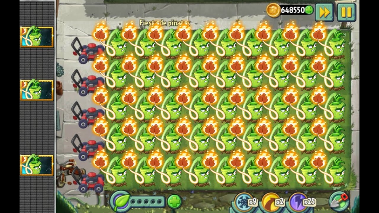 Plants Vs Zombies 2 Ejército de LÁTIGO WASABI Destruye a los Zombies