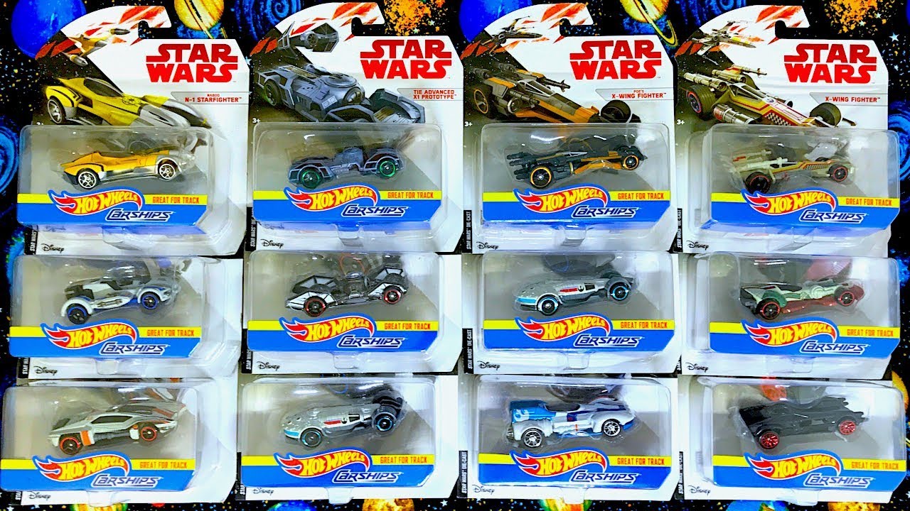 Unboxing Star Wars Hot Wheels Carships Toys!