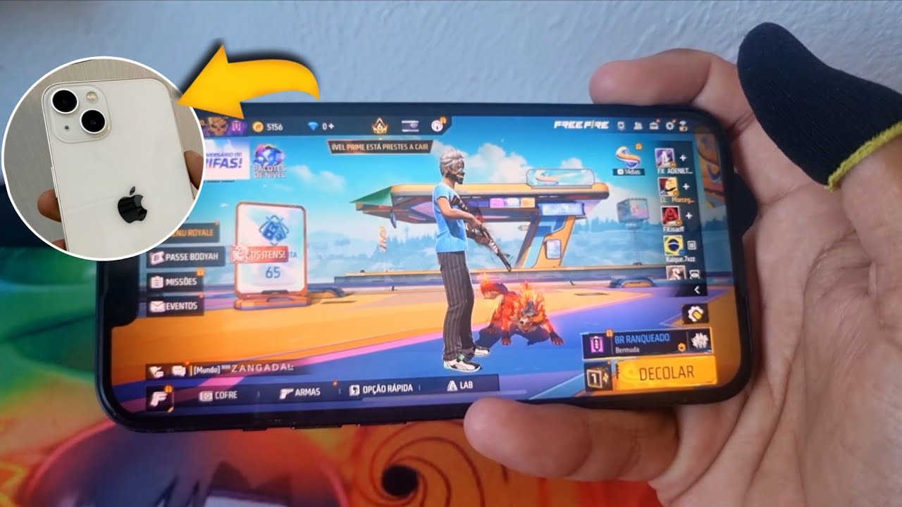 COMPREI O IPHONE 13 PARA JOGAR FREE FIRE EM 2025 !!