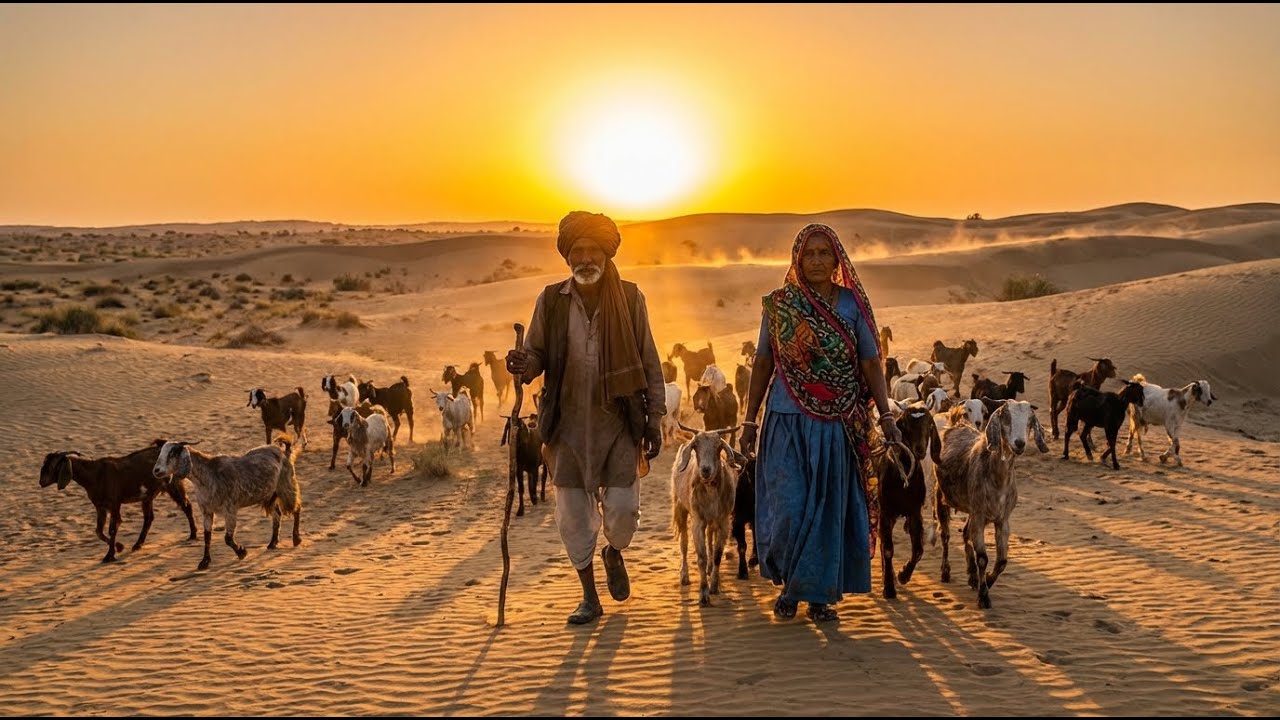 SURVIVAL DIARY: Morning Routine at +125°F | The Brutal Life of a Sahara Shepherd | Primitive Life