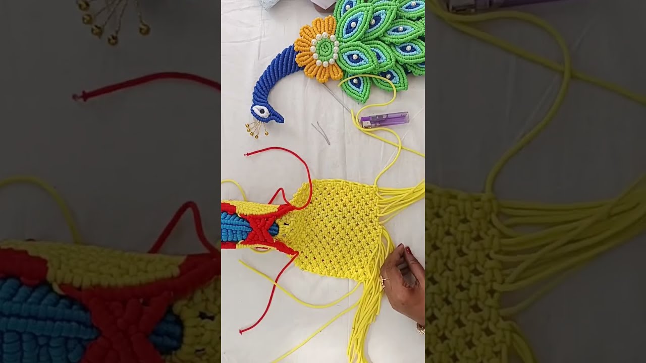 macrame new design peacock is live!/macrame peacock/#macrame/#shorts/#short/#yt/#ytshorts