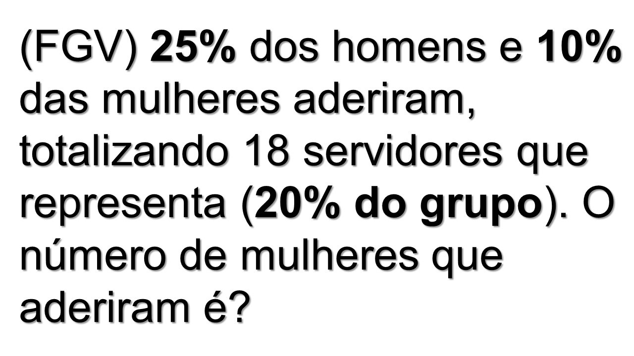 66% ERRAM❌ A Questão que ELIMINOU Candidatos na FGV (Veja a Solução!)
