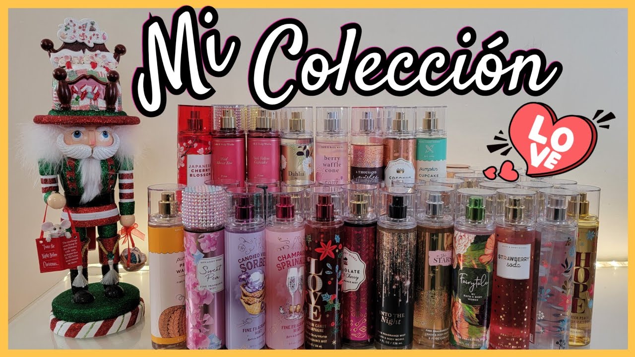 Colección de Bodymist de @bathandbodyworks