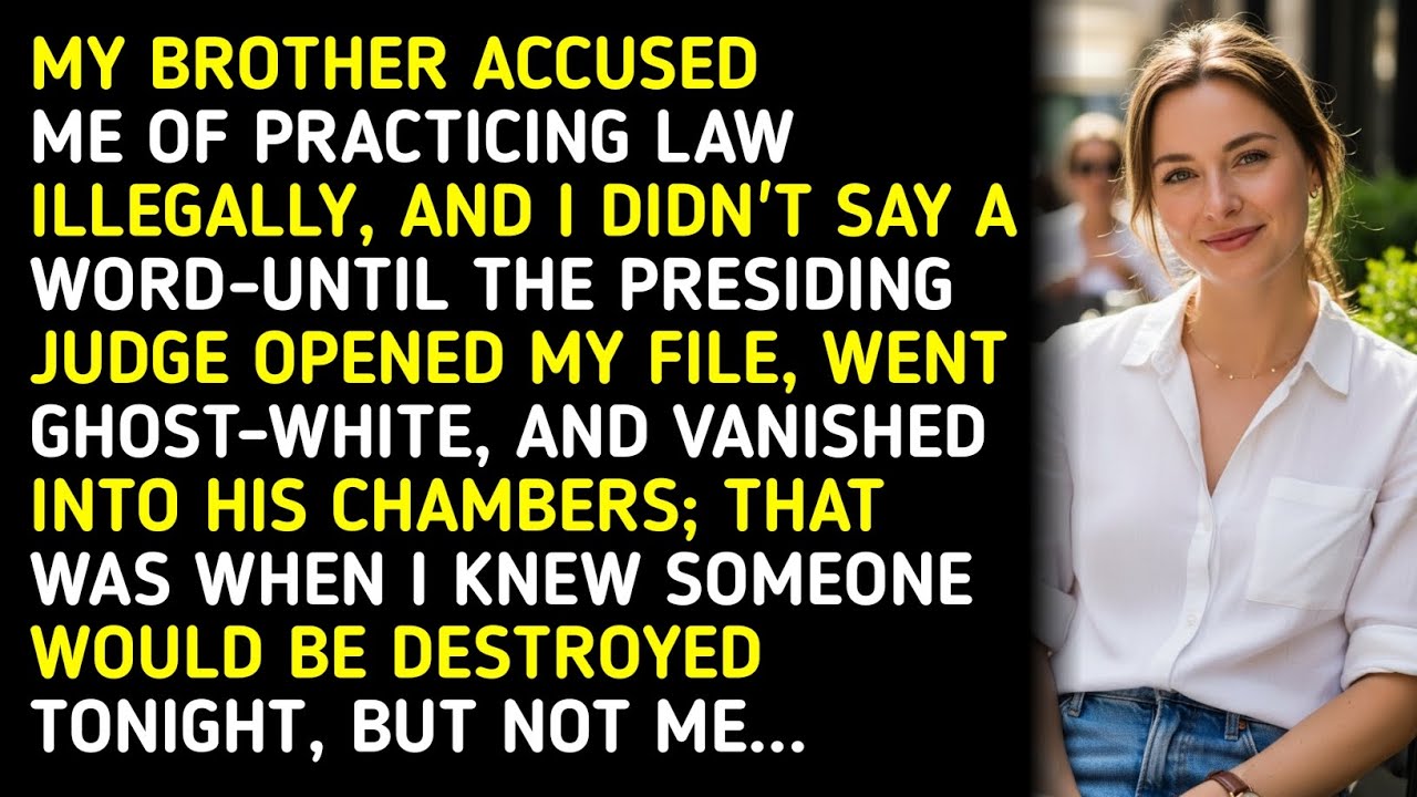 MY BROTHER ACCUSED ME OF PRACTICING LAW ILLEGALLY, AND I DIDN'T SAY A WORD-UNTIL THE PRESIDING JU...