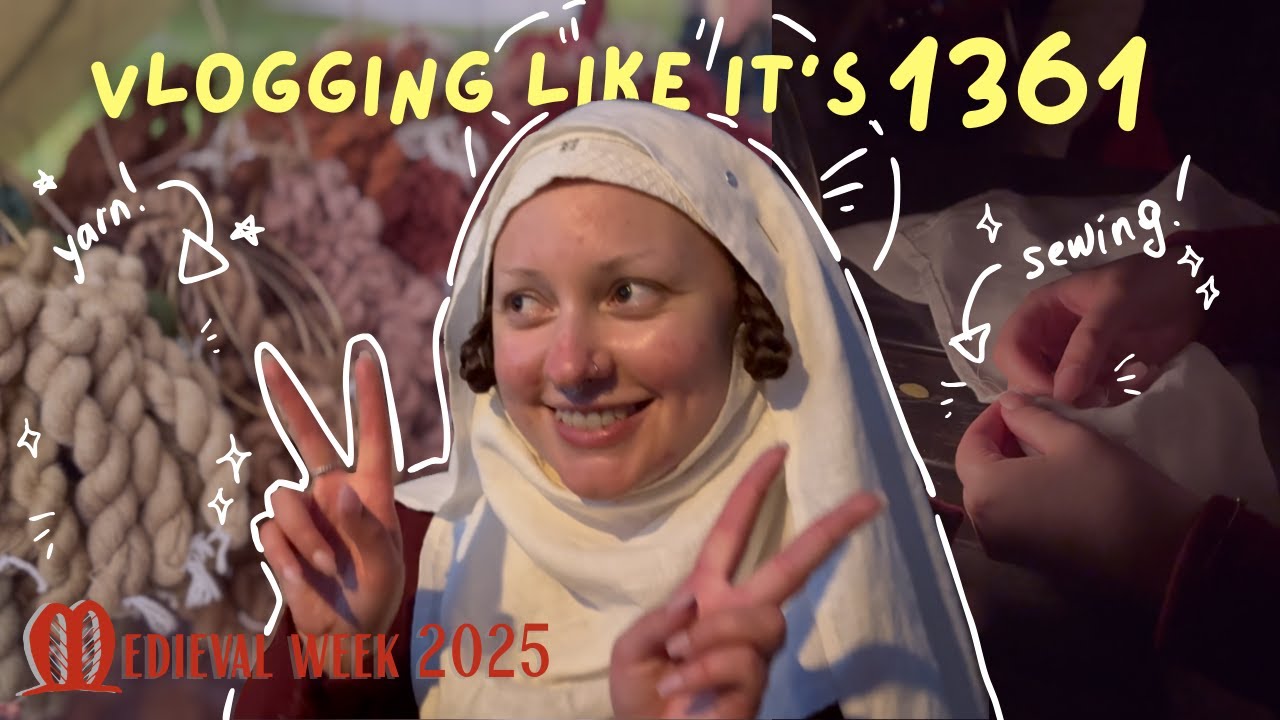 It's Medieval Week, But I Still Have Projects - Knitting, Sewing - Medeltidsveckan 2025 | Shaiyeh ♥