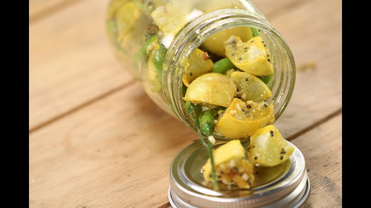 Lemon Green Chilli Pickle | Sanjeev Kapoor Khazana