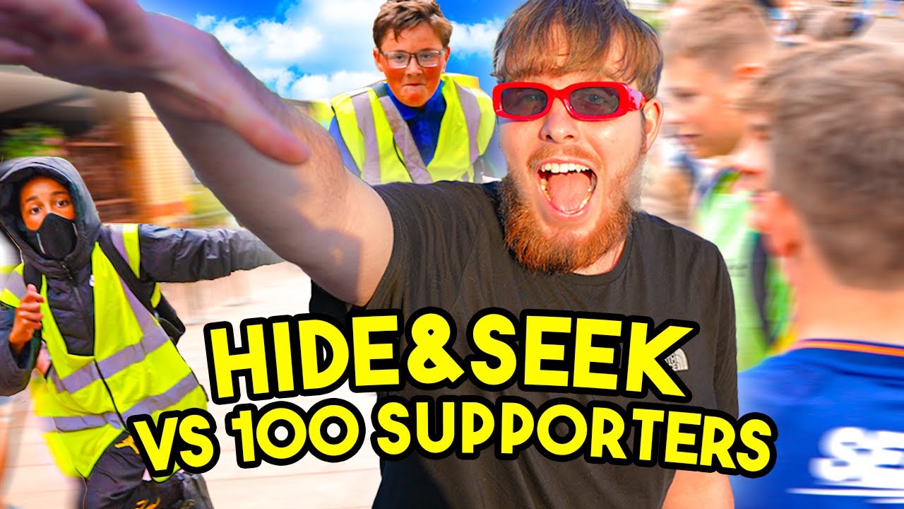 HIDE & SEEK VS 100 SUPPORTERS !!! (CASH PRIZE)
