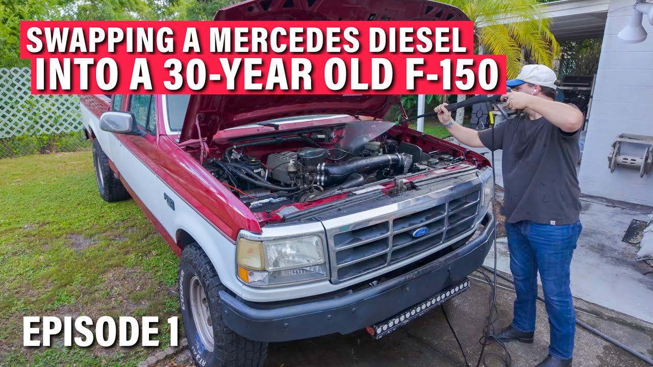 Swapping an OM606 into my 1995 F-150: Episode 1, Driving Across South Tampa w/ Rod Knock