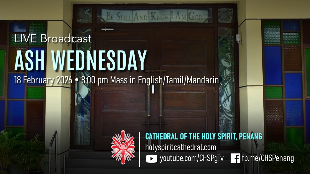 Ash Wednesday | 18 Feb 2026 | Mass in ETM @ 8pm