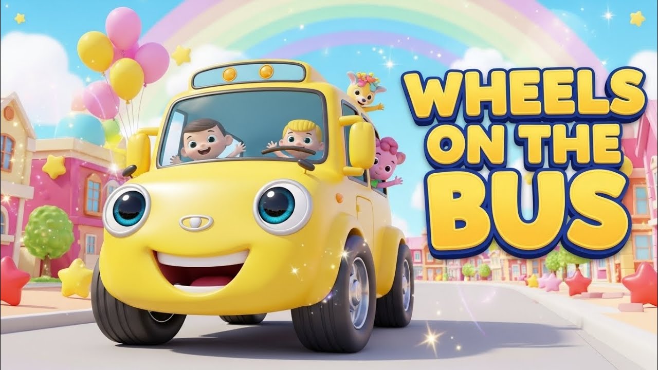 Wheels on the bus | @candygumstales  Nursery rhymes & kids songs● kids sing along rhymes||