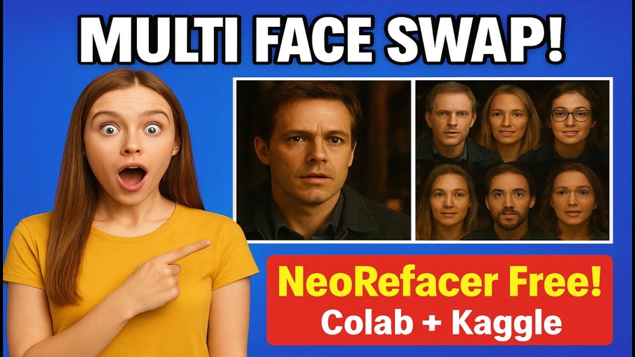 “NeoRefacer: Swap Faces in 2-Hour Movies, GIFs & Pictures | Works on CPU & Colab Free”