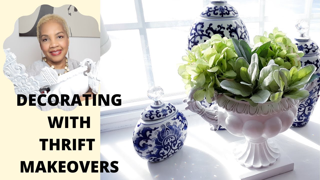THRIFT MAKEOVER. DECORATING MY HOME WITH PAINTED THRIFTED FINDS. TRASH TO TREASURE THRIFT MAKEOVER