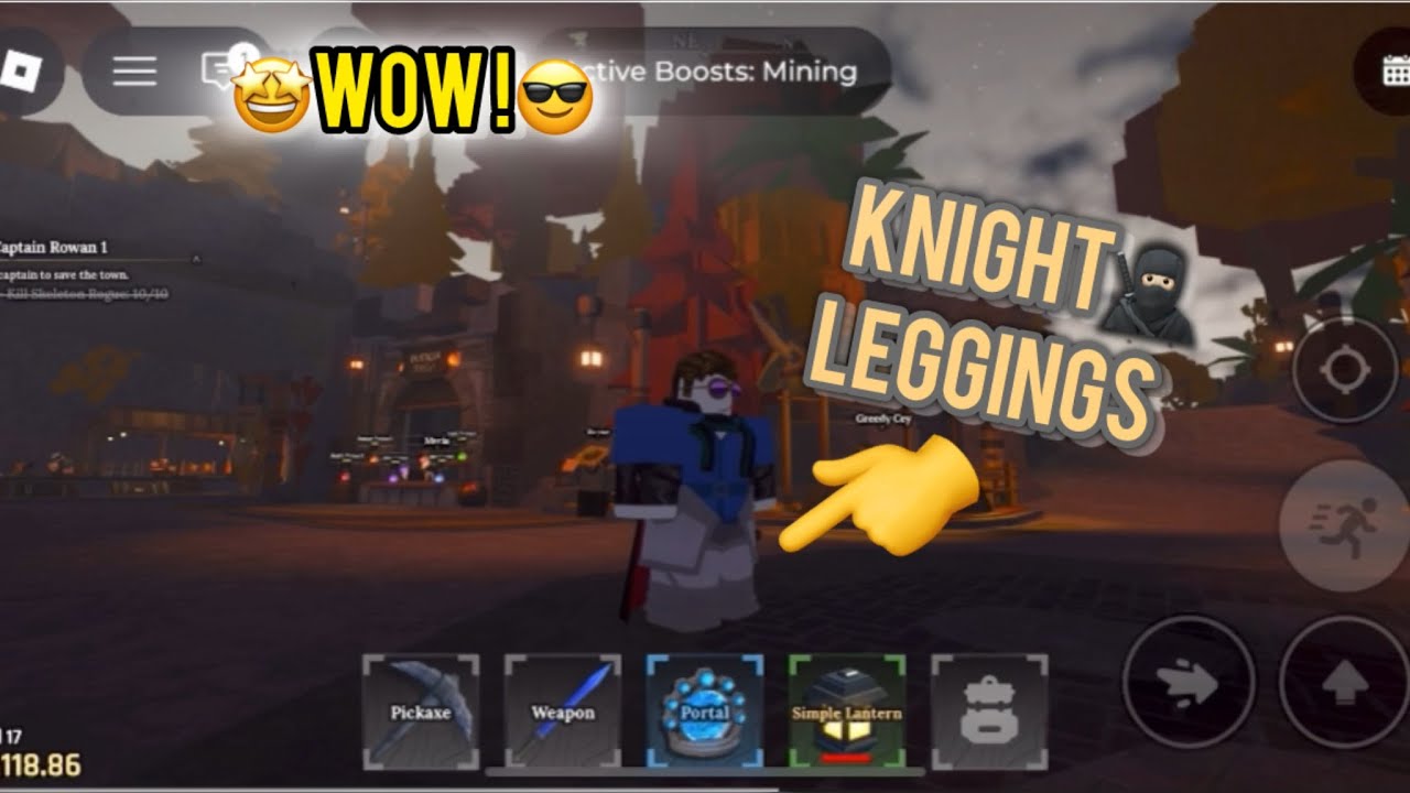 I made the greatest early game armour🕶️(Specially leggings) THE FORGE Roblox 