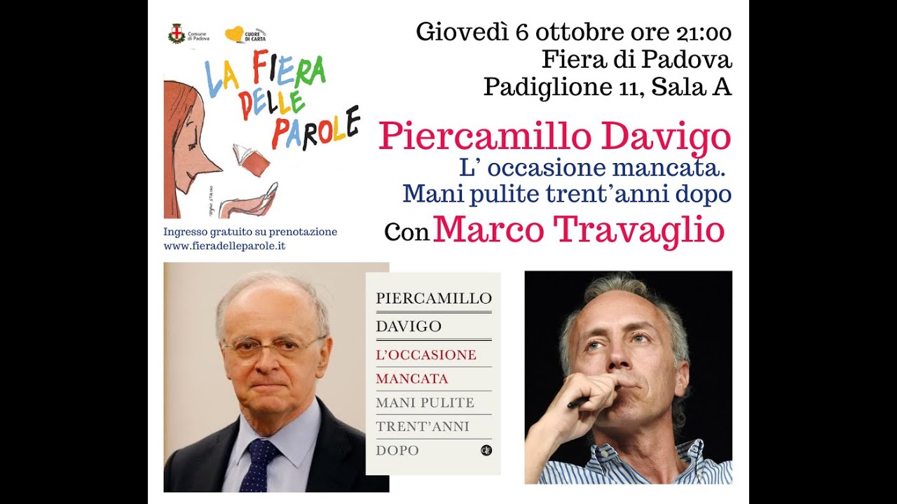 PIERCAMILLO DAVIGO "L'occasione mancata. Mani pulite trent'anni dopo"