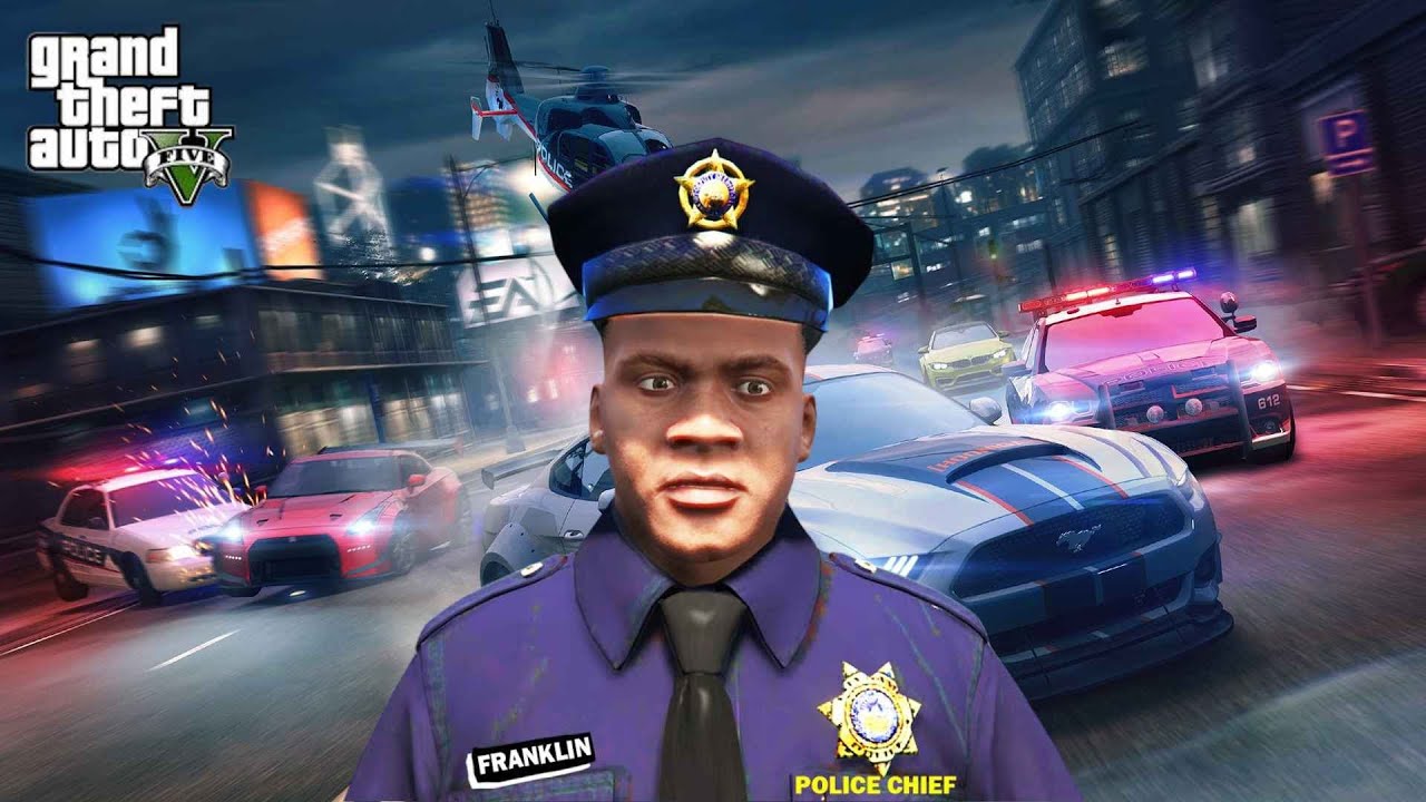 GTA 5 : Franklin Become The Richest Police Officer In GTA 5 | SHINCHAN and CHOP