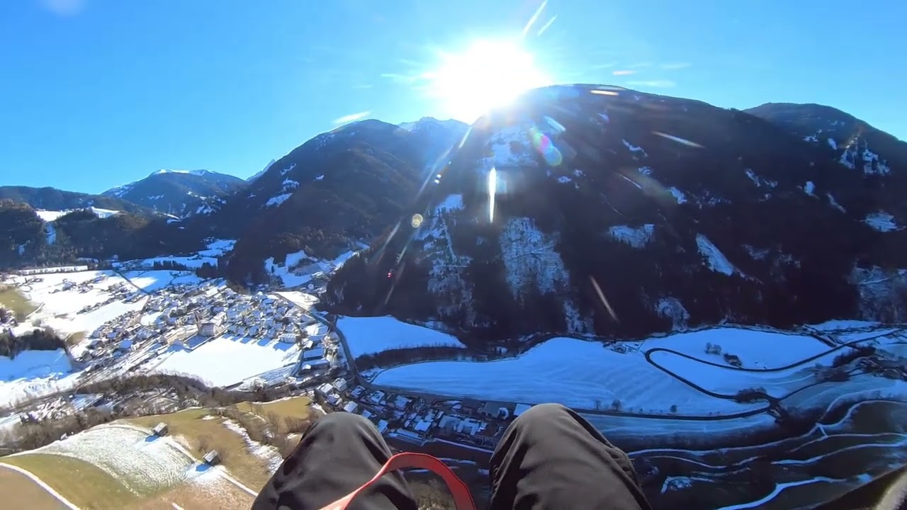 Lüsen, der erste Flug