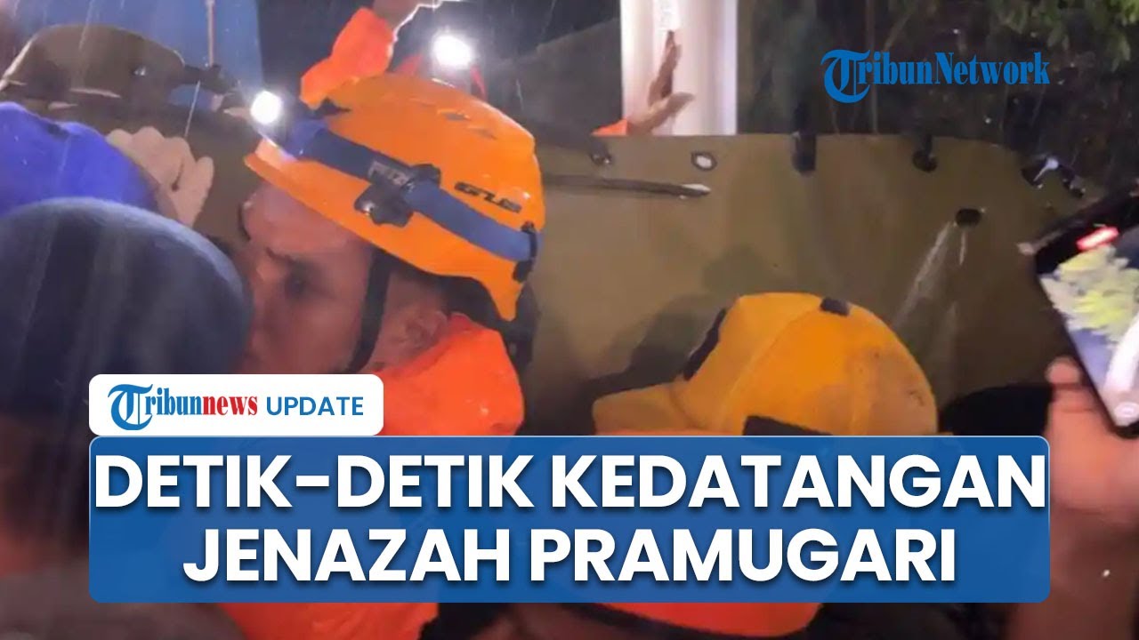 Detik-detik Kedatangan Jenazah Pramugari Korban Pesawat ATR, Tiba di Pangkep Diiringi Hujan Gerimi