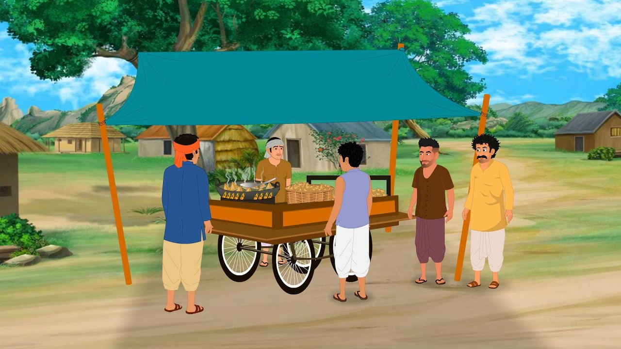 ईमानदार समोसेवाला । Jadui Kahani । Moral Stories। Hindi Kahaniyan @SsoftoonsAnimationHindi