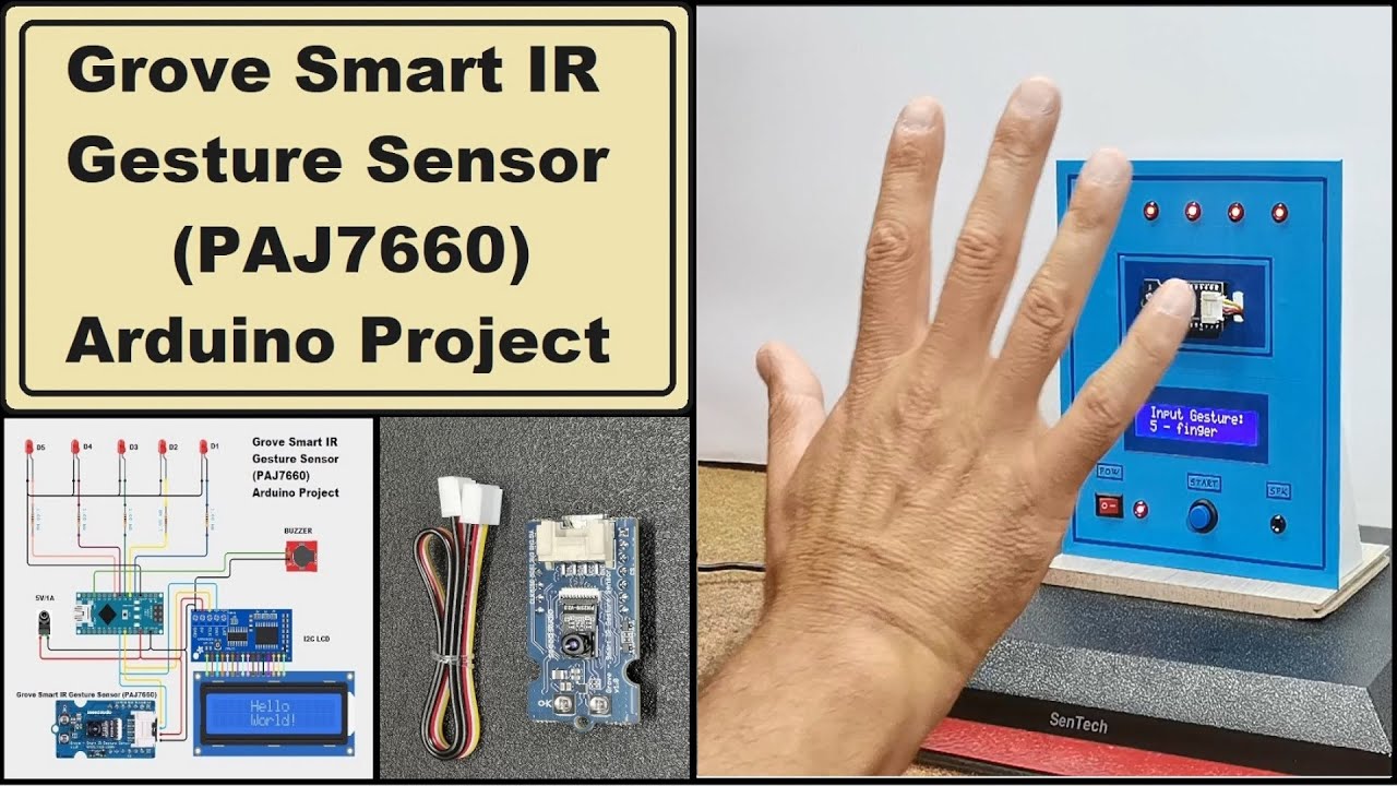 Grove Smart IR Gesture Sensor (PAJ7660) Arduino Project