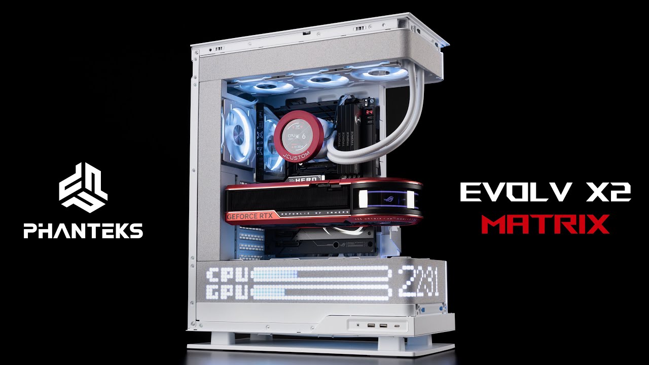 Корпус Evolv X2 Matrix оснащен экраном! Демонстрация программного обеспечения и краткий обзор.