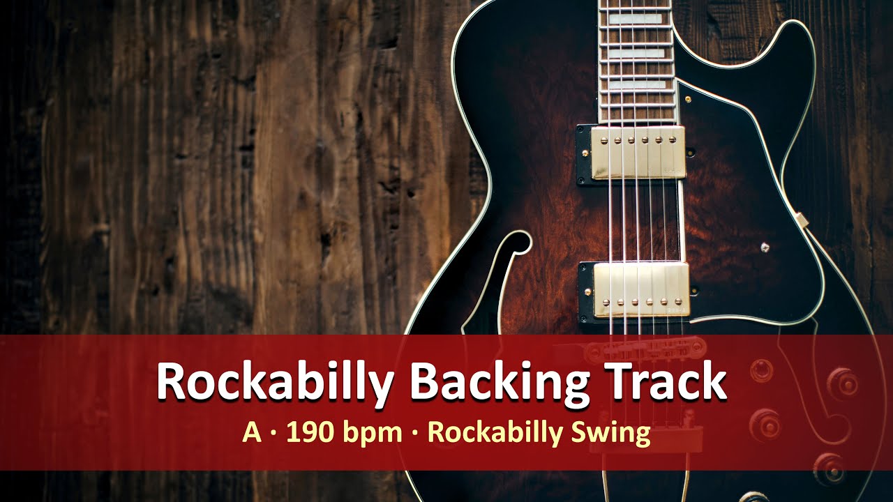 Rockabilly Backing Track in A (190 BPM - Rockabilly Swing)