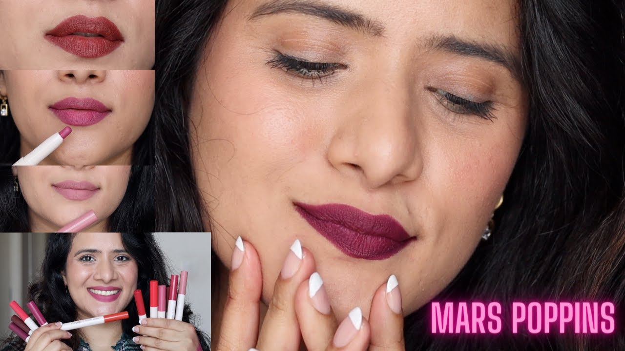 *NEW* MARS POPPINS RETRACTABLE LIP CRAYONS REVIEW AND SWATCHES |DRSMILEUP|
