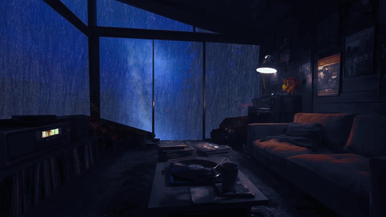 Loud Rain Sounds Outside: Sleep in a Cozy Vintage Home