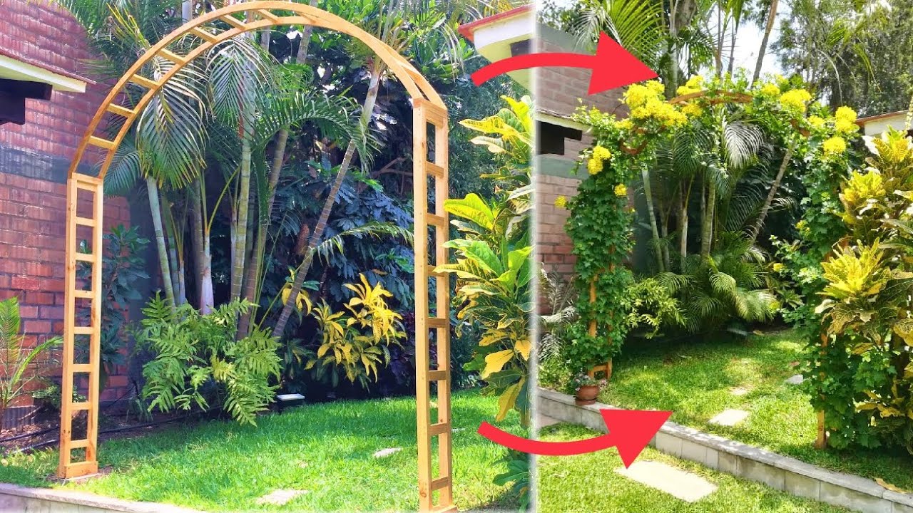 Arco de madera o Pérgola para el jardín!!
