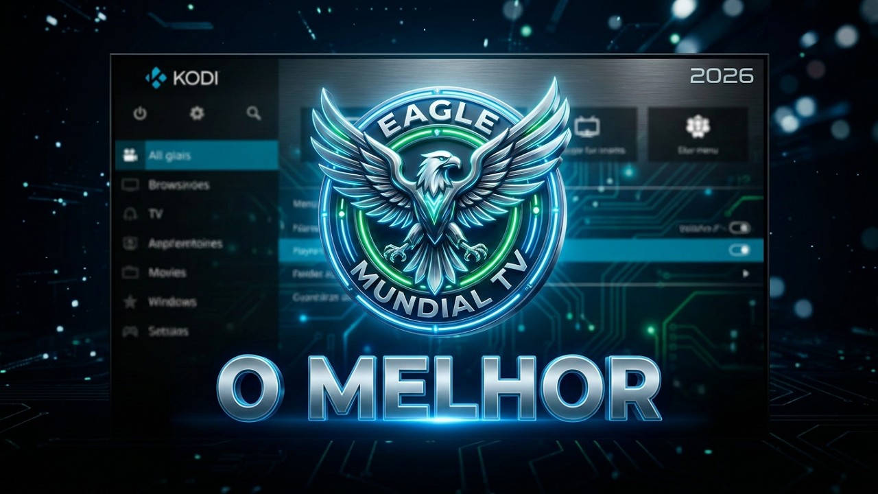 COMO INSTALAR ADD-ONS NO KODI 2026: O EAGLE MUNDIAL TV.