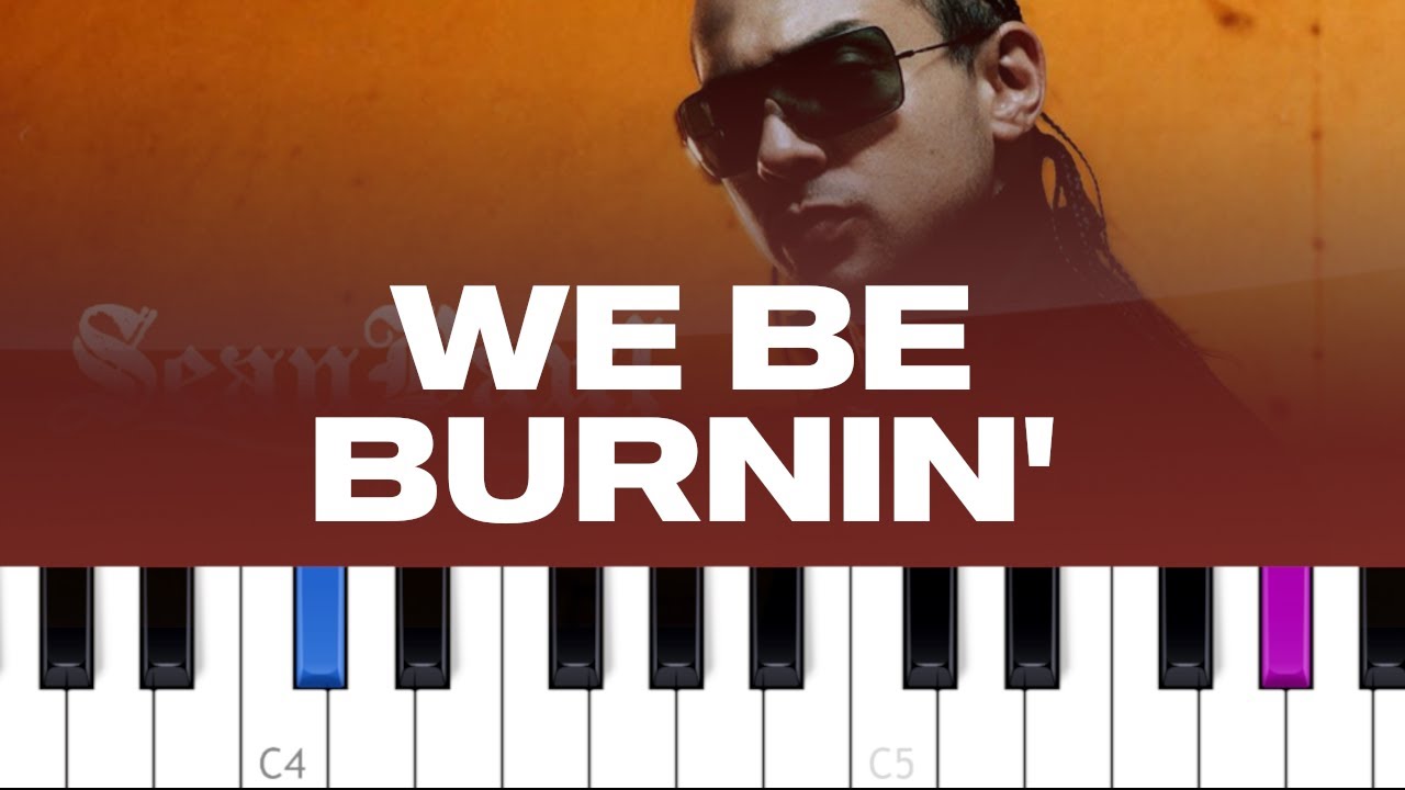 Sean Paul - We Be Burnin (piano tutorial)