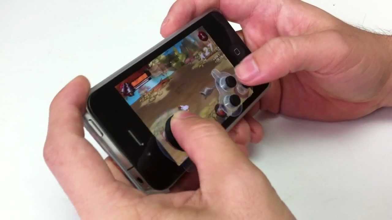 Button Joystick Controllers Testing on Touch Screen Phone Action Games