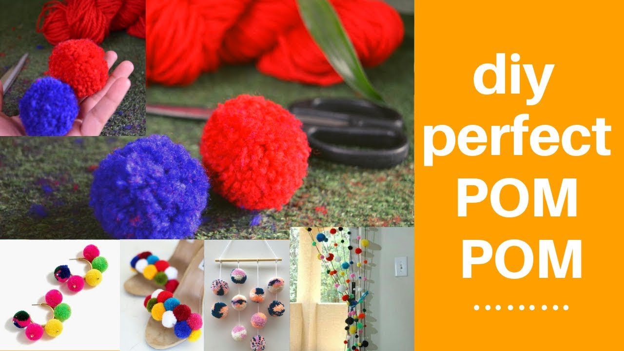 Perfect POM POM TUTORIAL|Easy tips to make a perfect pom pom