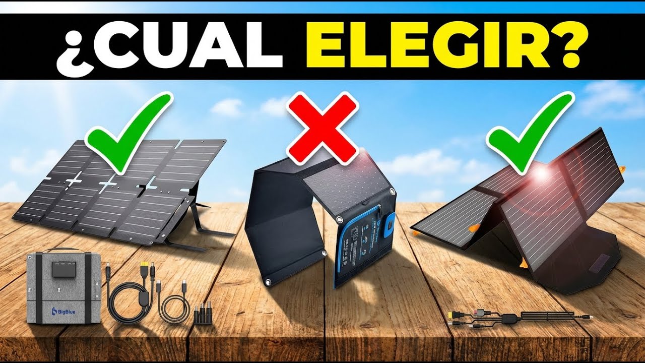 ✅ Los 5 MEJORES CARGADORES SOLARES PORTÁTILES 2026 | BATERÍAS SOLARES Para CAMPING Amazon