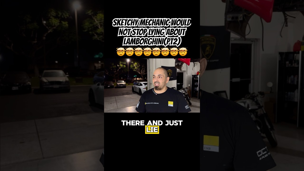 SKETCHY MECHANIC LIED ABOUT LAMBORGHINI (pt2)! #carsofyoutube #lamborghini #mechanic